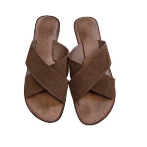 Ariat Tan Leather Cross Strap Sandals